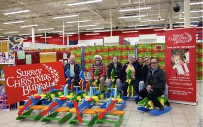 Surrey Schools students & volunteers help Surrey Christmas Bureau grant holiday wishes